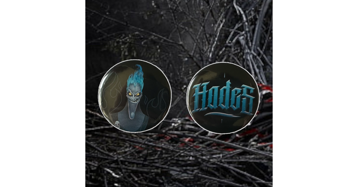 Disney Hercule Lot de 2 badges "Hades"